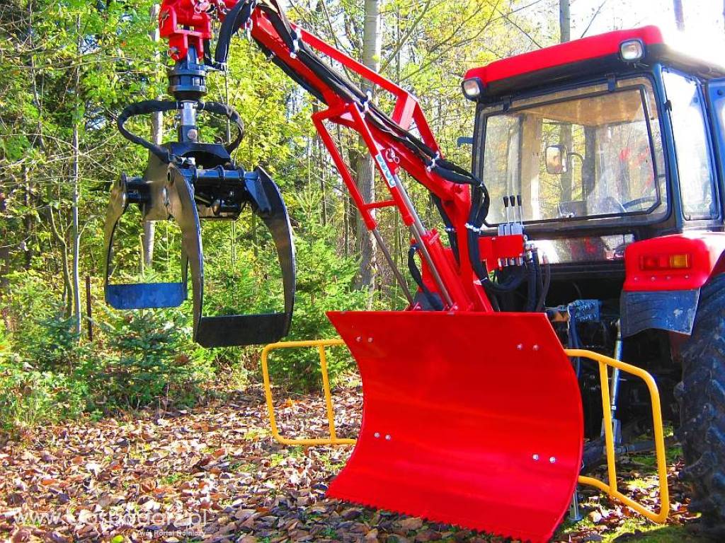 Leśny chwytak zrywkowo-załadowczy do drewna. Maszyna do ciągników 18-40 HP 4