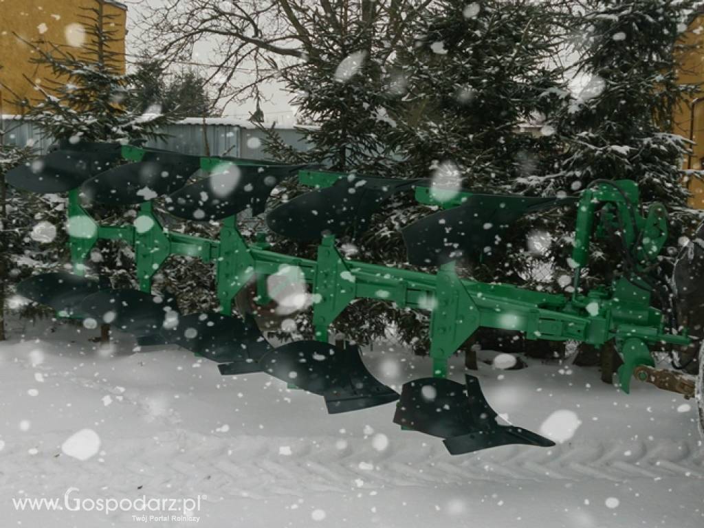 Pług Gebr. Müller Pflugfabrik  5 skibowy OBROTOWY NIEMIECKA STAL 4