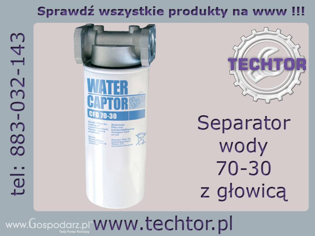 Separator wody do oleju, paliwa, ropy 70 l/min z głowicą - PIUSI