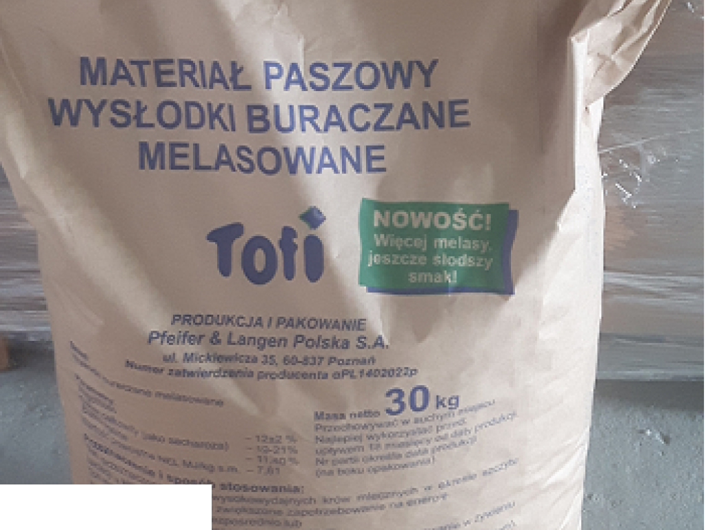 MELASOWANE WYSŁODKI BURACZANE GRANULOWANE - TOFI –NON GMO