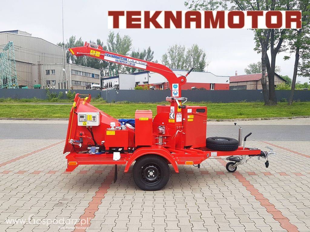 Mobilny rębak tarczowy Skorpion 120SD - TEKNAMOTOR