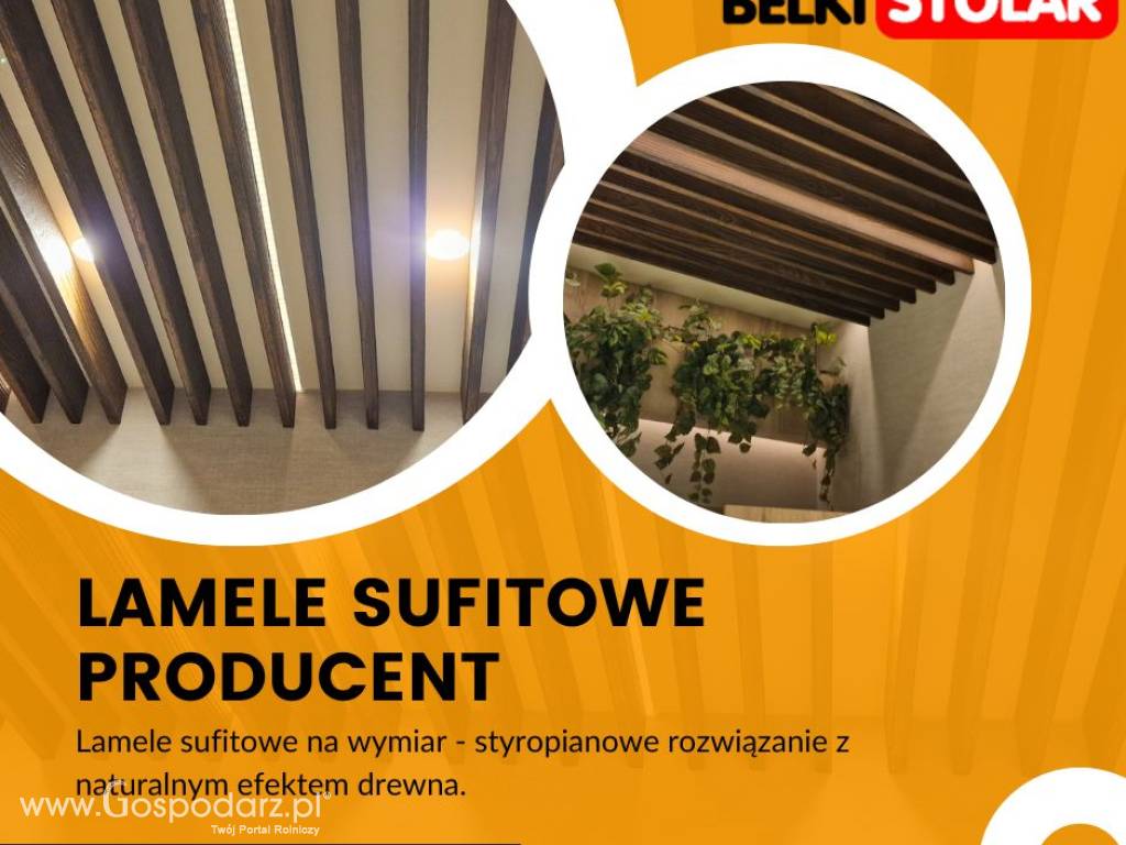 Lamele sufitowe drewnopodobne PRODUCENT