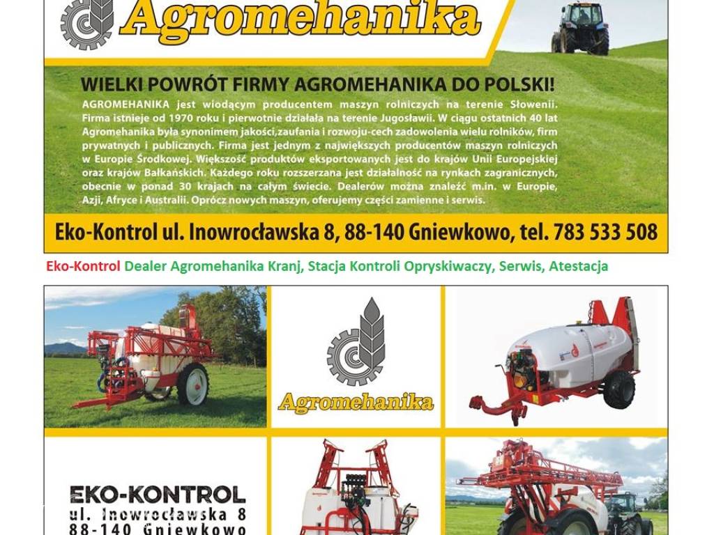 Opryskiwacz Agromehanika Kranj AGS 2500EN 18HP 7