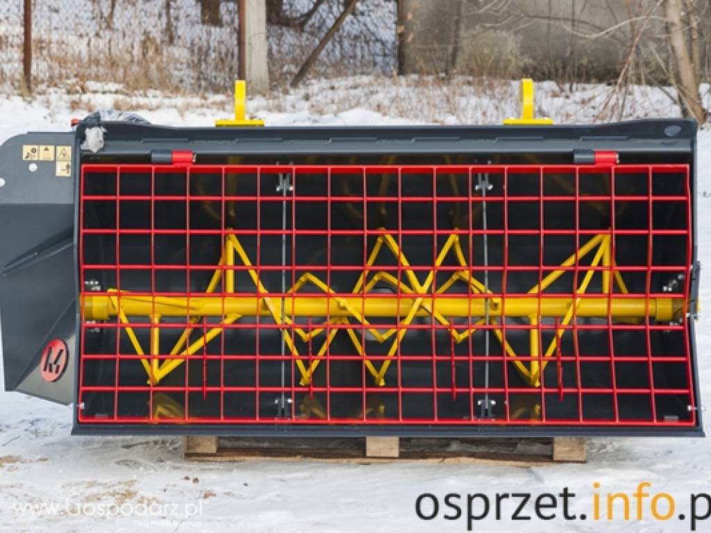 Mieszalnik do pasz  - MTp – wzmocniona przekładnia hydrauliczna, podwójne mieszadło