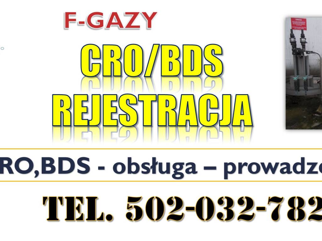 Centralny Rejestr Operatorów CRO, BDS, F-gazy 3