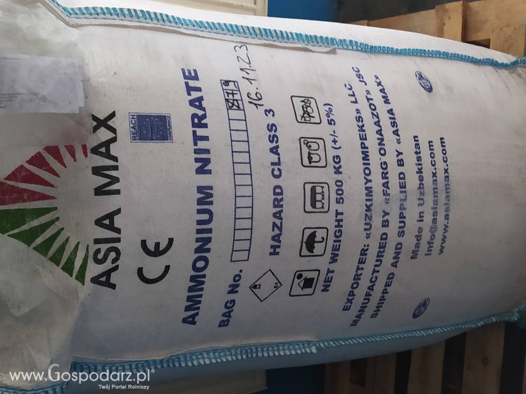 Saletra amonowa 34,4 N -na magazynie -promocyjna cena  BRUTTO z VAT 8%