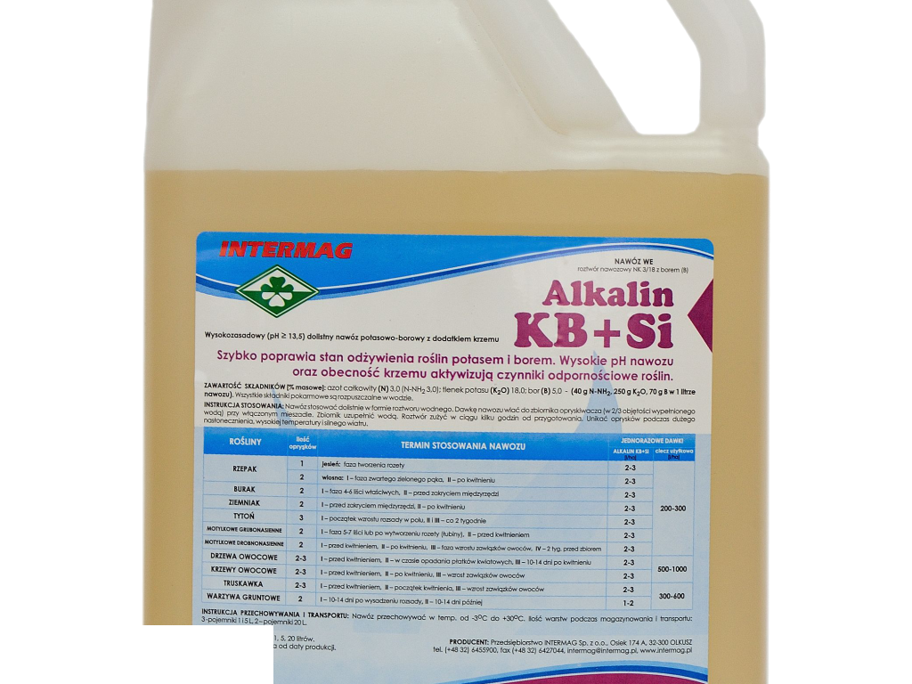 ALKALIN KB+Si Nawóz o właściwościach ochronnych (typu U)