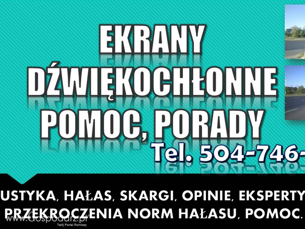 Ekrany dźwiękochłonne, opinia, ekspertyza, pomoc z prawa 5