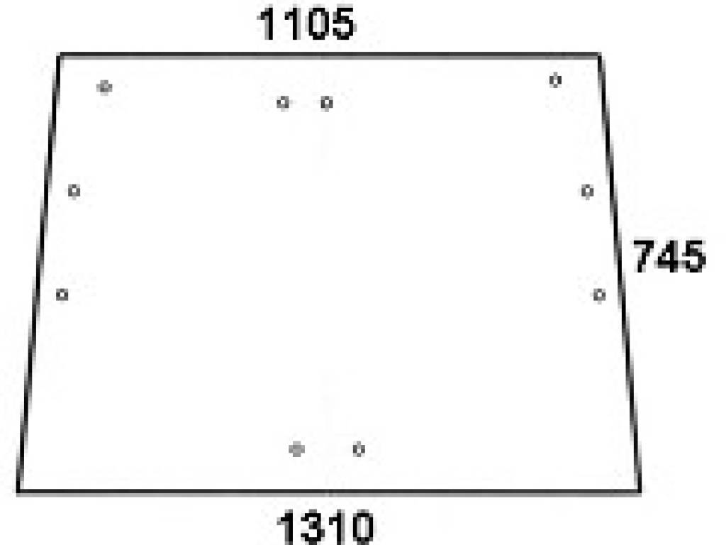 NEW HOLLAND / DEUTZ / STEYR - szyba przednia IV FK 9220