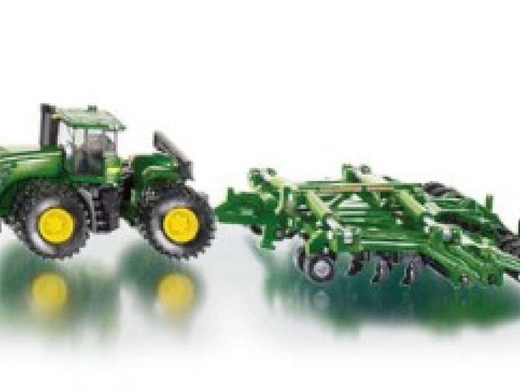 Ciągnik John Deere 9630 z broną Amazon Centaur 1:87  (zabawka, model)