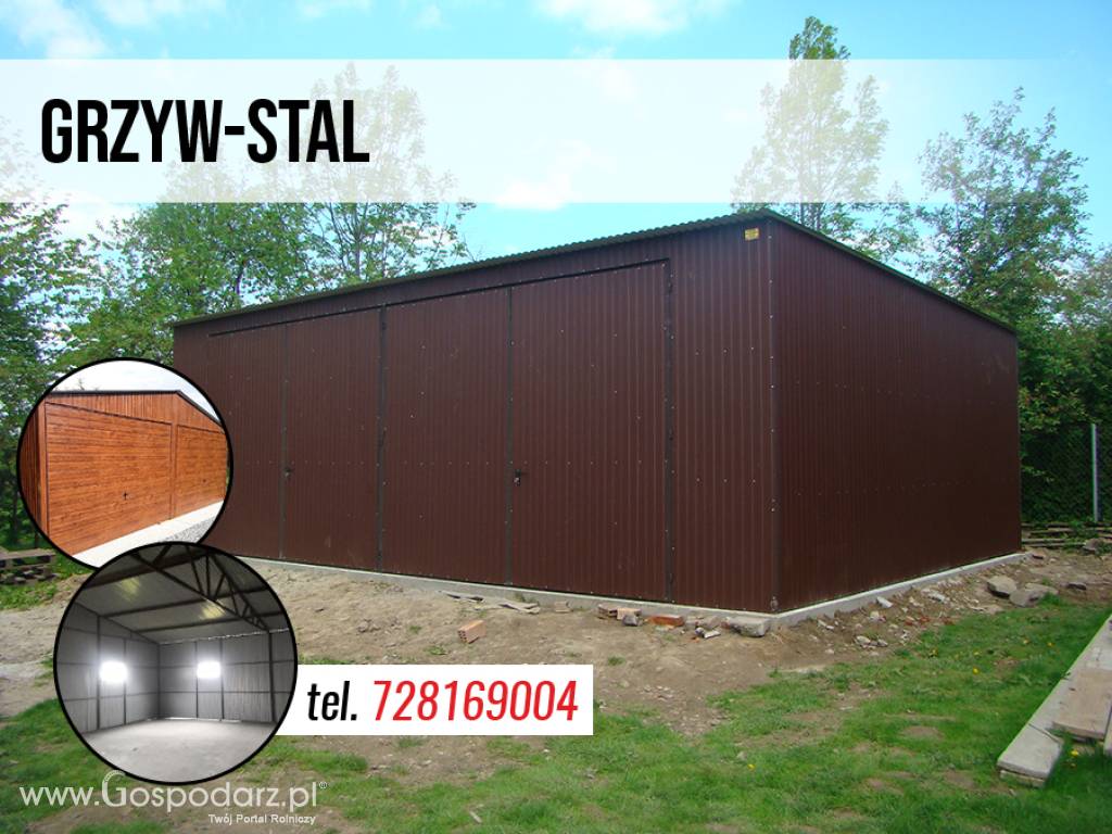 GARAŻ BLASZANY | Garaże Blaszane | Magazyn Rolniczy |Wiata - GRZYWSTAL