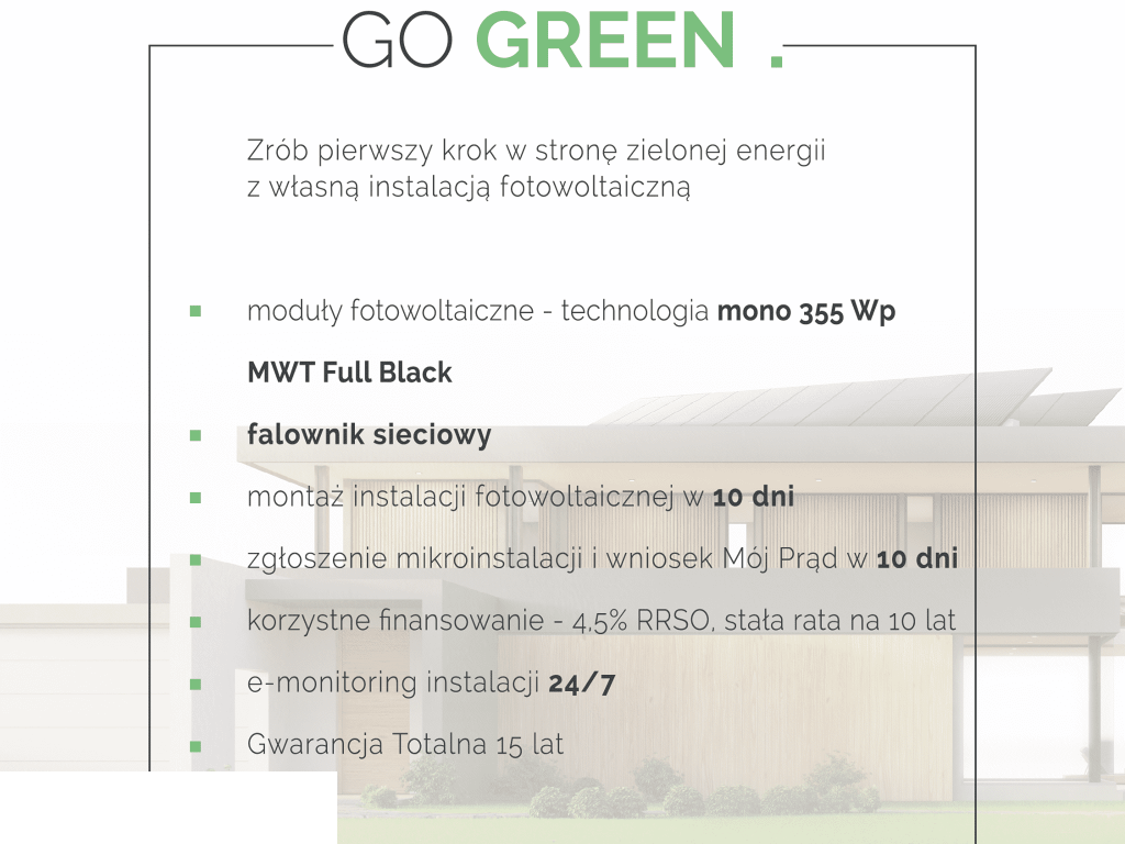 Go GREEN.