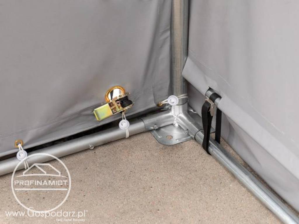 6x12x3 m Hala namiotowa, PVC 550 szary, WYSYŁKA GRATIS 8