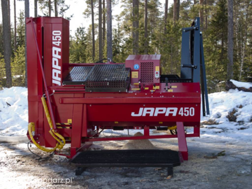 Kombajn do drewna kominkowego z piłą łańcuchową JAPA 450