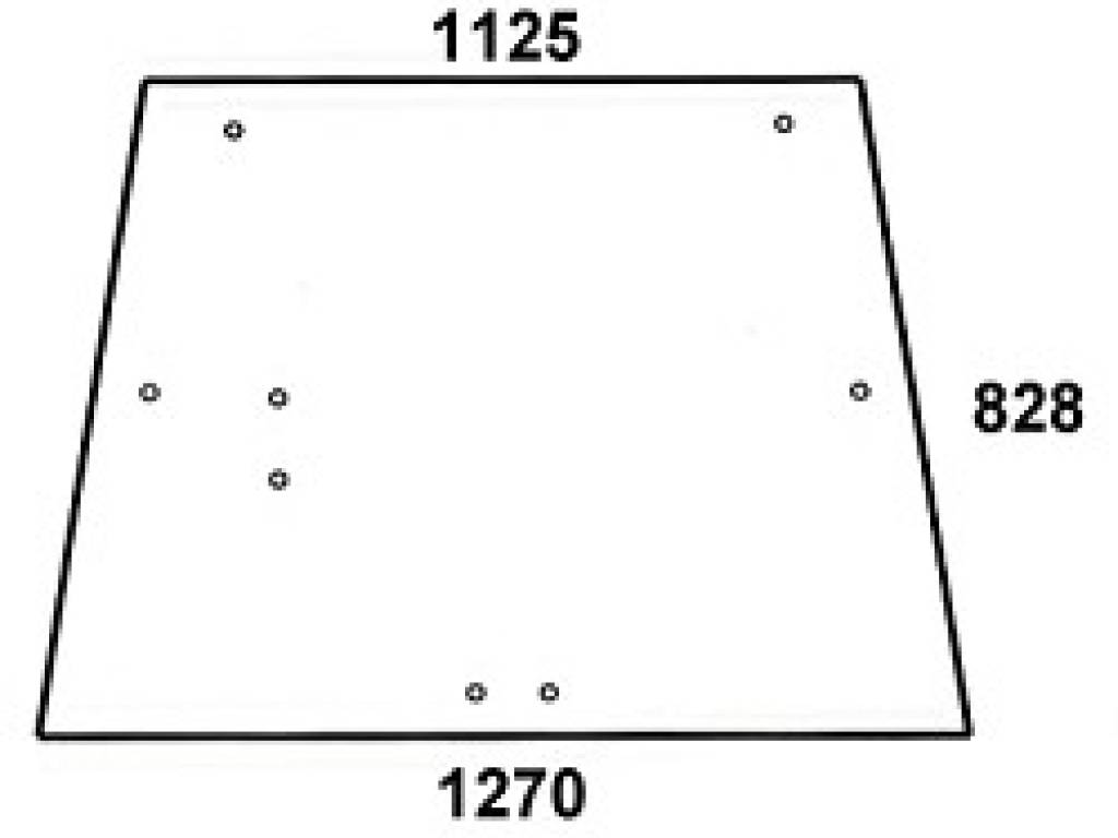 JOHN DEERE szyba tylna zielona do Kabiny SG 2