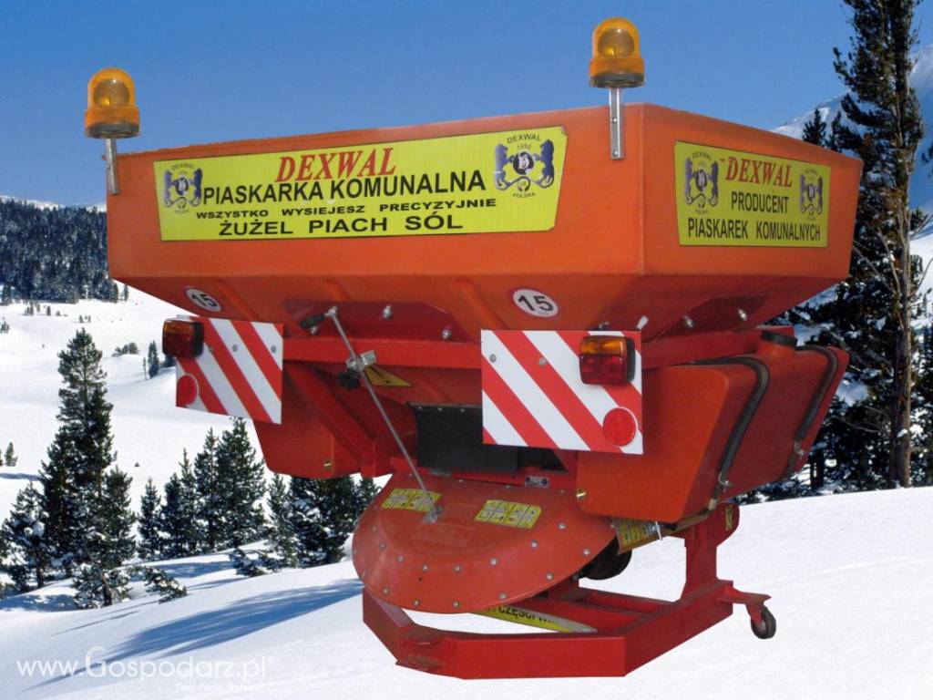 PIASKARKO SOLARKA  KOMUNALNA DROGOWA  850 L 1200 KG DEXWAL
