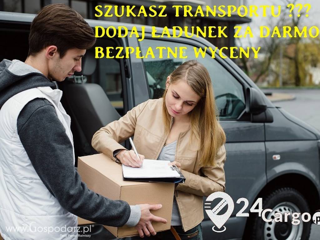 UWAGA! Wyślij swój ładunek za darmo! Darmowa giełda transportowa 24Cargo.pl