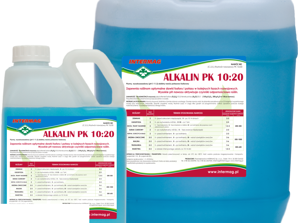 ALKALIN PK 10:20 Nawóz o właściwościach ochronnych (typu U)