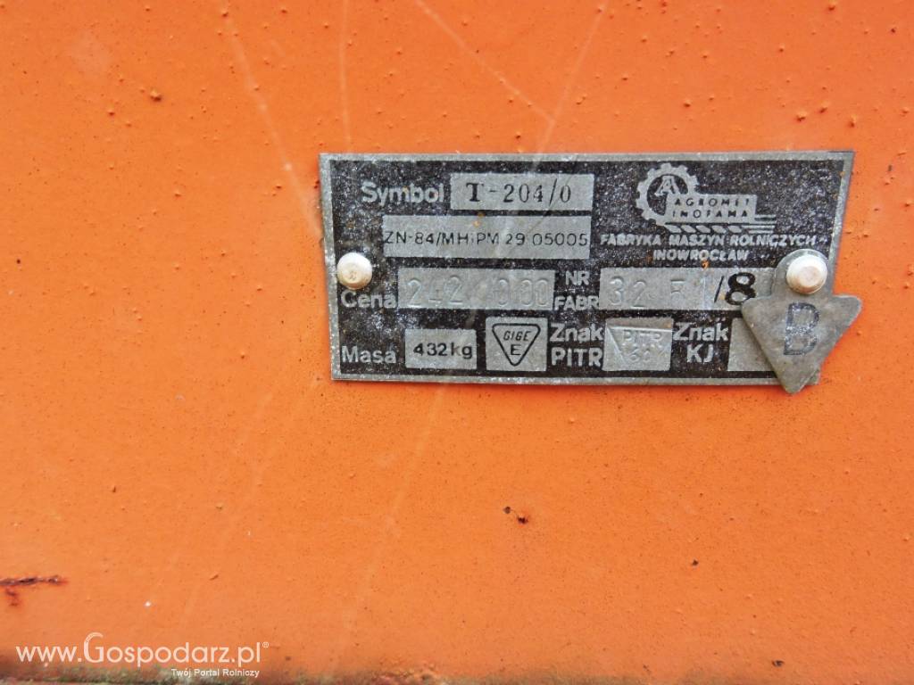 Dmuchawa do siana, słomy t-204 8