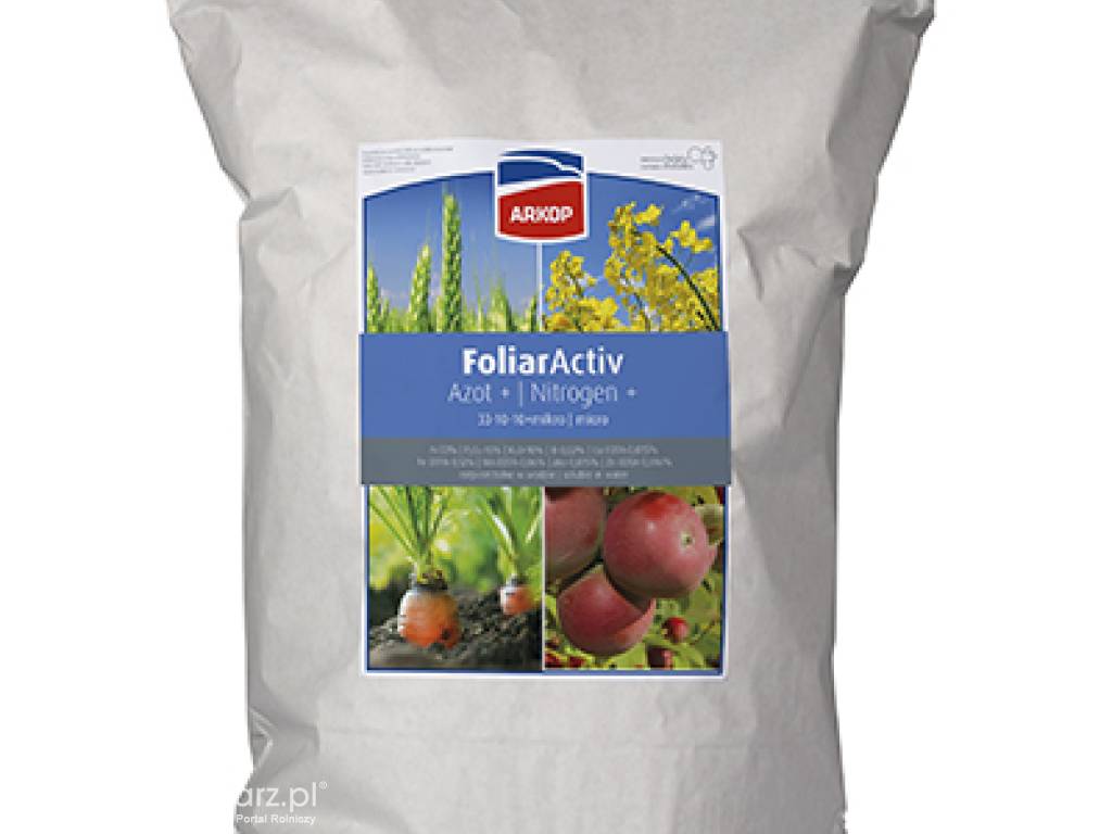 Nawóz NPK - FoliarActiv Azot 33-10-10 + mikro 3