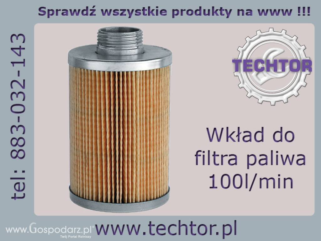 Wymienny wkład filtra paliwa 100l/min do oleju - PIUSI