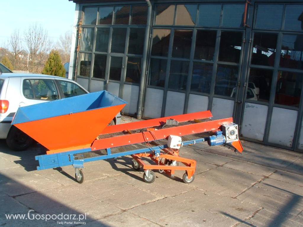 Przenośnik taśmowo-siatkowy stół sortowniczy