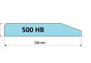Lemiesz do łyżki HB 500 16x150 mm