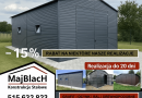 Garaż Blaszany Grafitowy | Montaż Gratis | Wiata | PRODUCENT Maj-Blach