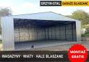 Garaż Blaszany Otwarty 10x8m - Hala Zadaszona - Wiata na Maszyny - GRZYWSTAL