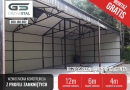Garaż Blaszany |Wiata o wymiarach 12x6m OTWARTA | HALA - GRZYWSTAL