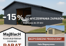 OBNIŻAMY CENY -15%  Grafitowy Dwuspadowy Garaż Blaszany  - Maj-Blach