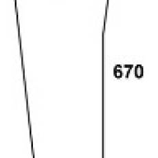 MASSEY FERGUSON - szyba przednia dolna L przezroczysta. Seria: MF 300