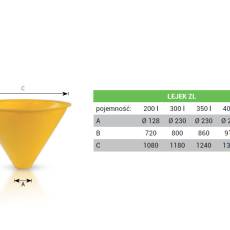Lejek do rozsiewacza 300 litrów