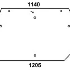 DEUTZ - szyba tylna MK2