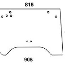 JOHN DEERE - szyba tylna do kabiny LX036731 LX036420