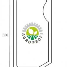 Szyba przednia dolna prawa (kolano) NEW HOLLAND / CASE