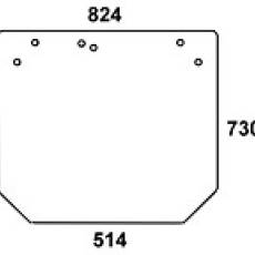 JOHN DEERE szyba tylna do kabiny LX 042117