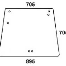 DEUTZ - szyba tylna przezroczysta do kabiny: Agrostar