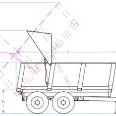 SPC (16, 20 t) Przyczepy skorupowe tandem, hydrauliczne otwieranie klapy tylnej.