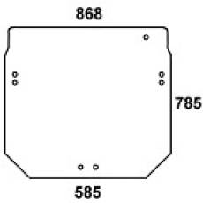 JOHN DEERE szyba do kabiny 5020