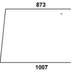 FENDT - szyba tylna przezroczysta szeroka 203/ 205.