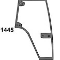 CASE / STEYR - szyba drzwiowa prawa zielona z nadrukiem CS, CVT, CVX, TVT