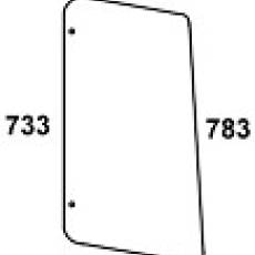 JOHN DEERE / CLAAS / RENAULT - szyba boczna do kabiny MX 3- MX 4
