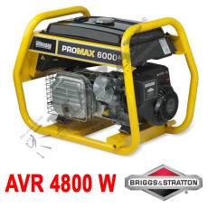 Agregat prądotwórczy B&S PROMAX 6000A + AVR 6,0 kVA,  moc nom. 4800W, silnik B&S Vanguard 10KM, generator prądotwórczy, prądnica spalinowa,