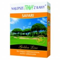 Trawa, nasiona trawy SAFARI GOLDEN LINE masa: 1kg, mieszanka trawy na miejsca nasłonecznione, Golden Line Rolimpex