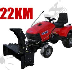 Traktorek KARSIT Turbocut 22/122HX moc 22.0KM, szer. robocza: 122.0cm, przekładnia hydrostatyczna + frez snieżny