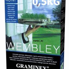 Trawa, nasiona trawy WEMBLEY masa: 0.5kg, mieszanka odporna na deptanie Graminex