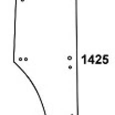 JOHN DEERE - szyba drzwiowa seria 6000