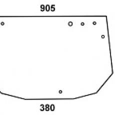 FENDT - szyba tylna przezroczysta Farmer 260P, 270P, 280P.