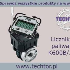 Przepływomierz K600 B/3, Licznik paliwa, oleju napędowego - PIUSI